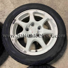 JDM EK9 Civic Type R White Wheels and Tires